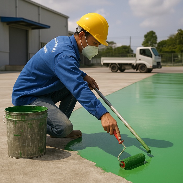 Thi công sơn epoxy